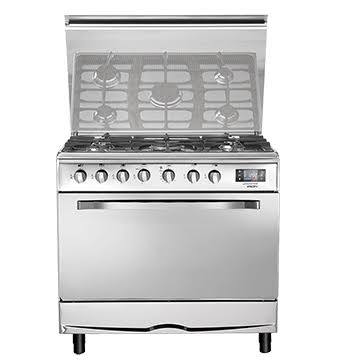 طباخ يونيفرسال اليجانت 90 سم 5 شعلة غاز استانلس ستيل- Universal Elegant 90 cm 5-Burner Gas Cooker, Stainless Steel – ELEGANT 9605Y