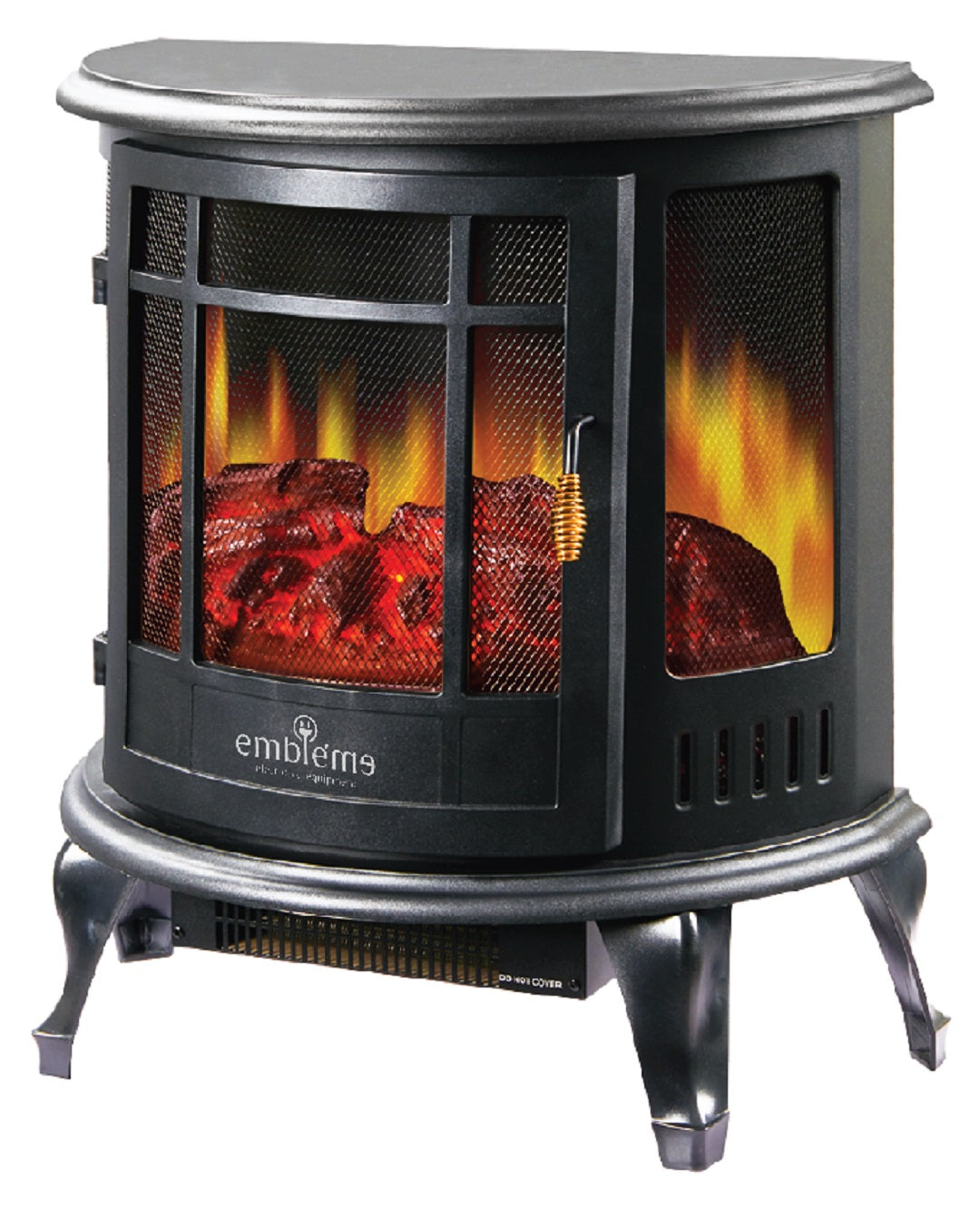 مدفأة كهربائية بتصميم موقد مع تأثير لهب واقعي Electric Fireplace Heater with Realistic Flame Effect – Model EM FPMV3