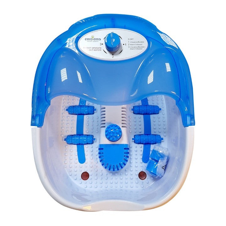 جهاز تدليك القدمين بالماء – 4 رولات + مدلكة دوران امبليوم Water Foot Massager – 4 Rollers + Rotating Massage Roller