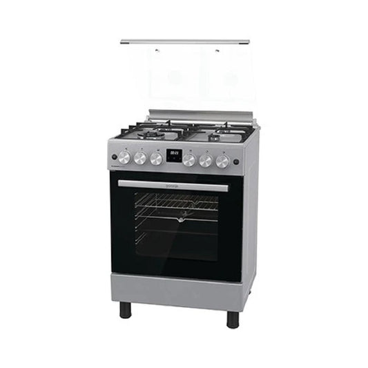 طباخ غاز جورينجي - قياس 60 سم - ستانلس ستيل Gorenje Gas Cooker – 60 cm – Stainless Steel