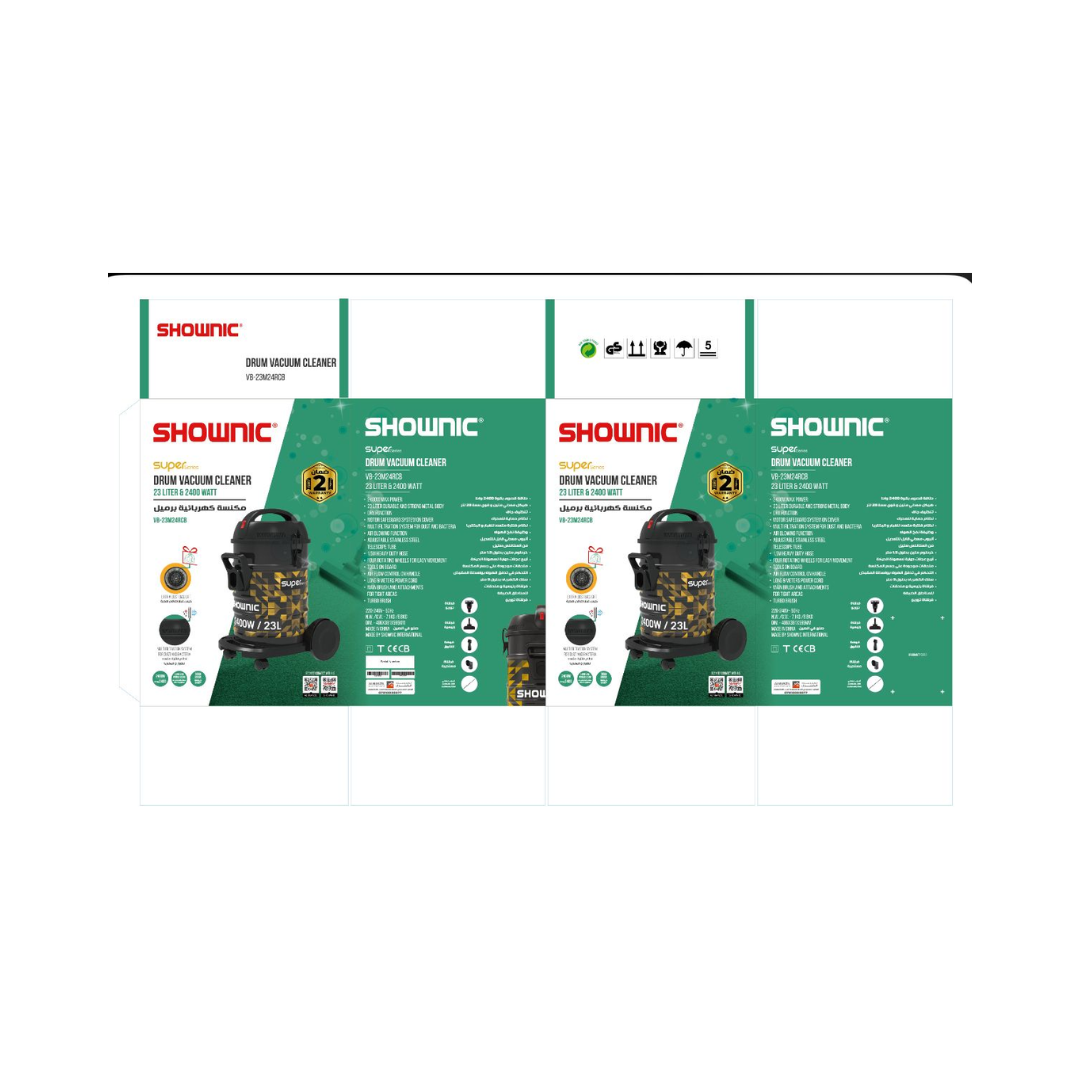 Shownic VB-23N24RCB Vacuum Cleaner 23L مكنسة كهربائية شونك سعة 23 لتر