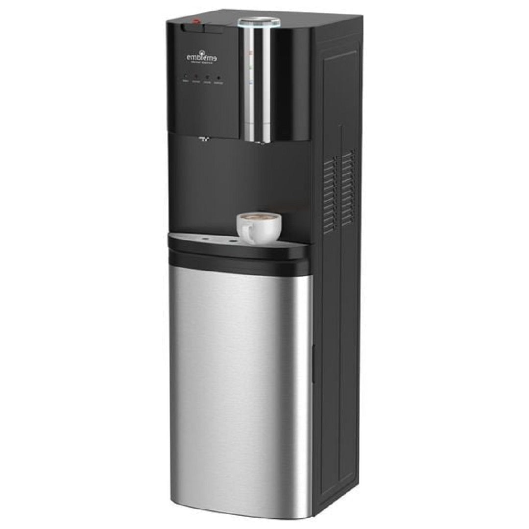 براد مياه مع صانعة قهوة امبليوم - EM-WDCM28 - اسود Embleme Water Dispenser with Coffee Maker – EM-WDCM28 – Black
