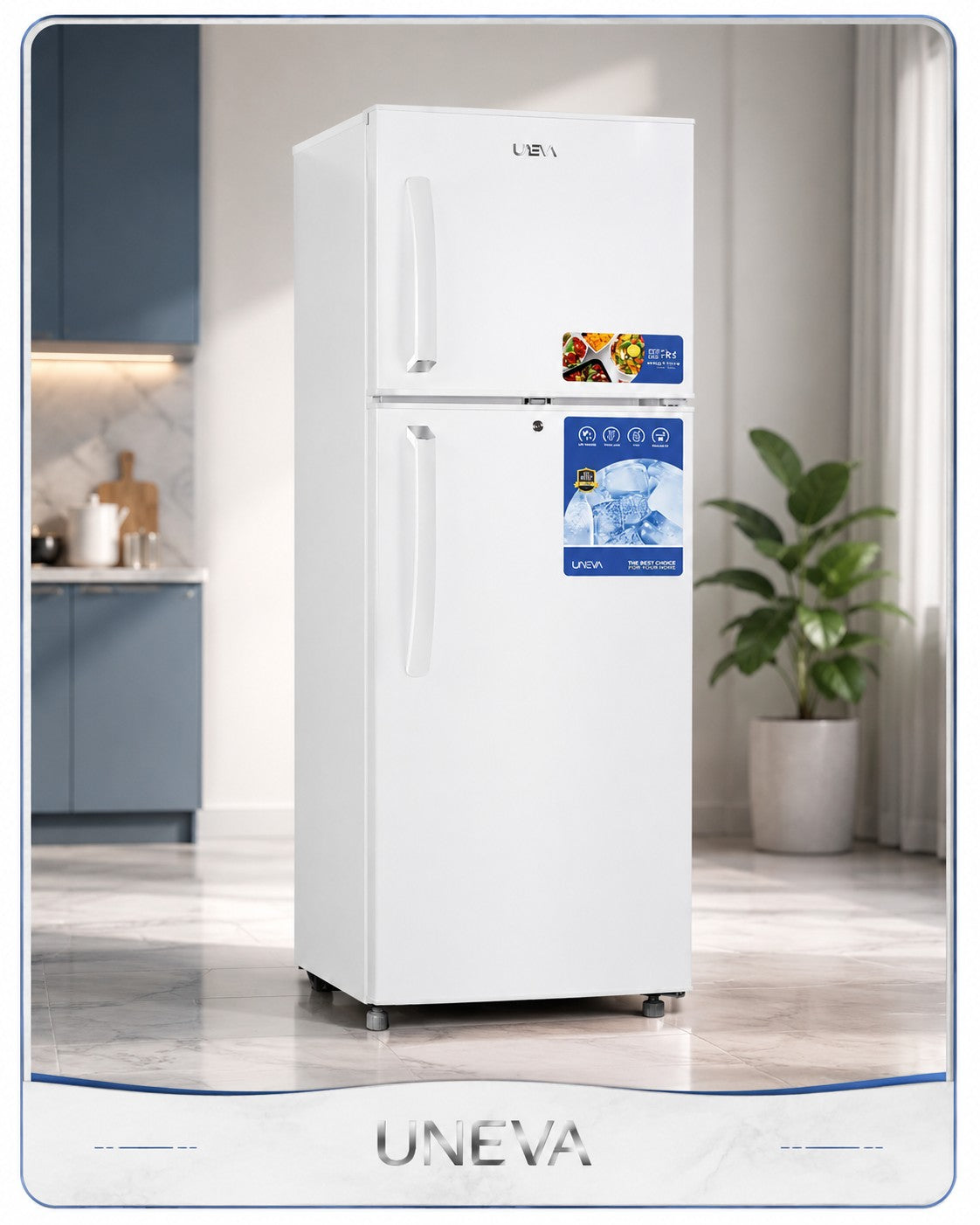 ثلاجة 11 قدم يونيفا uneva 11-Cubic-Foot Refrigerator