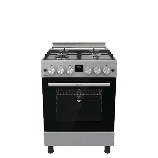 طباخ غازي جورنجي - 65 لتر - - رمادي معدني Gorenje Gas Cooker – 65 Liters – Metallic Gray