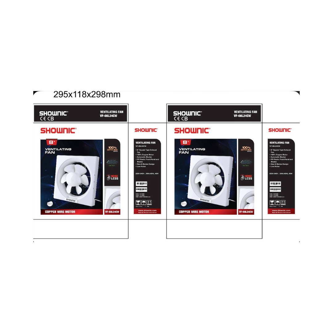 Air Vent Fan VF-08L24CW | مروحة مفرغات هواء – 8 إنج