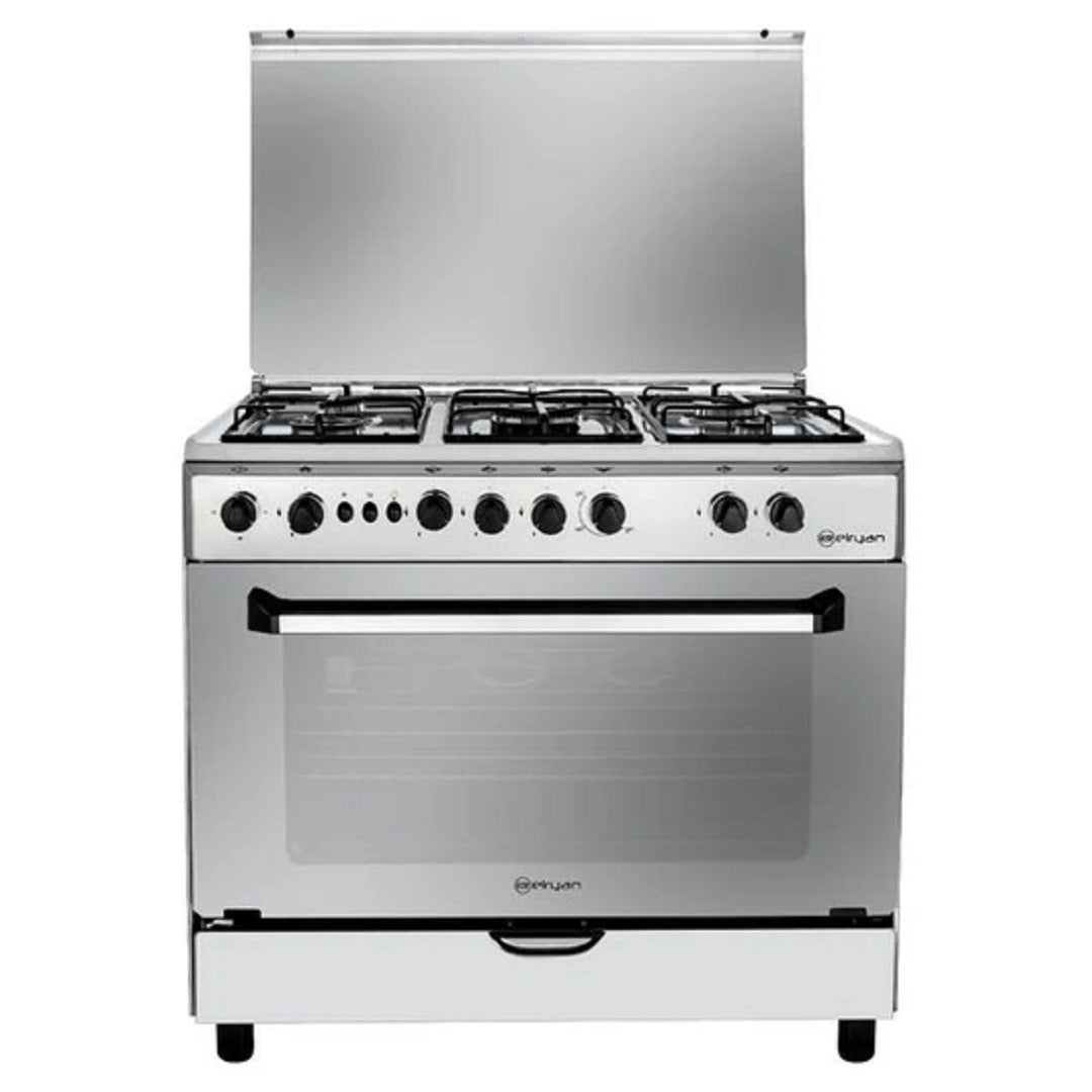 طباخ الريان مصري - 60*90 - 5 مشاعل - سطح علوي ستانلس ستيل El-Rayan Egyptian Cooker – 90×60 cm – 5 Burners – Stainless Steel Top Surface