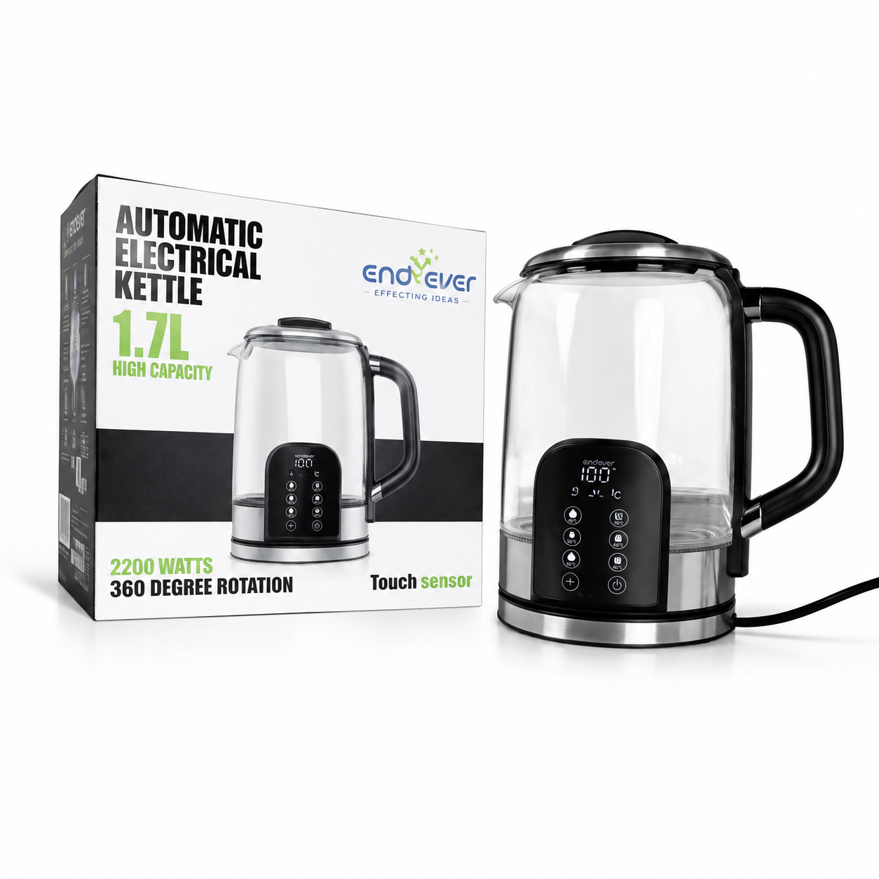غلاية ماء كهربائية ذكية (بايركس) إمبليوم Smart Electric Water Kettle (Pyrex) – Embleme