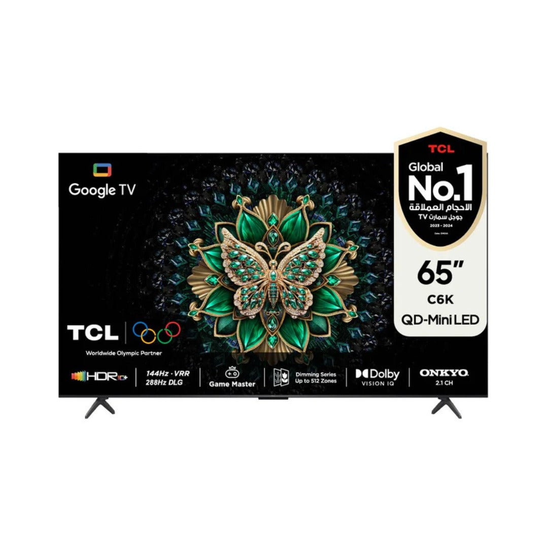 65 شاشة حجم TCL / C6K Premium QD-MiniLED TV