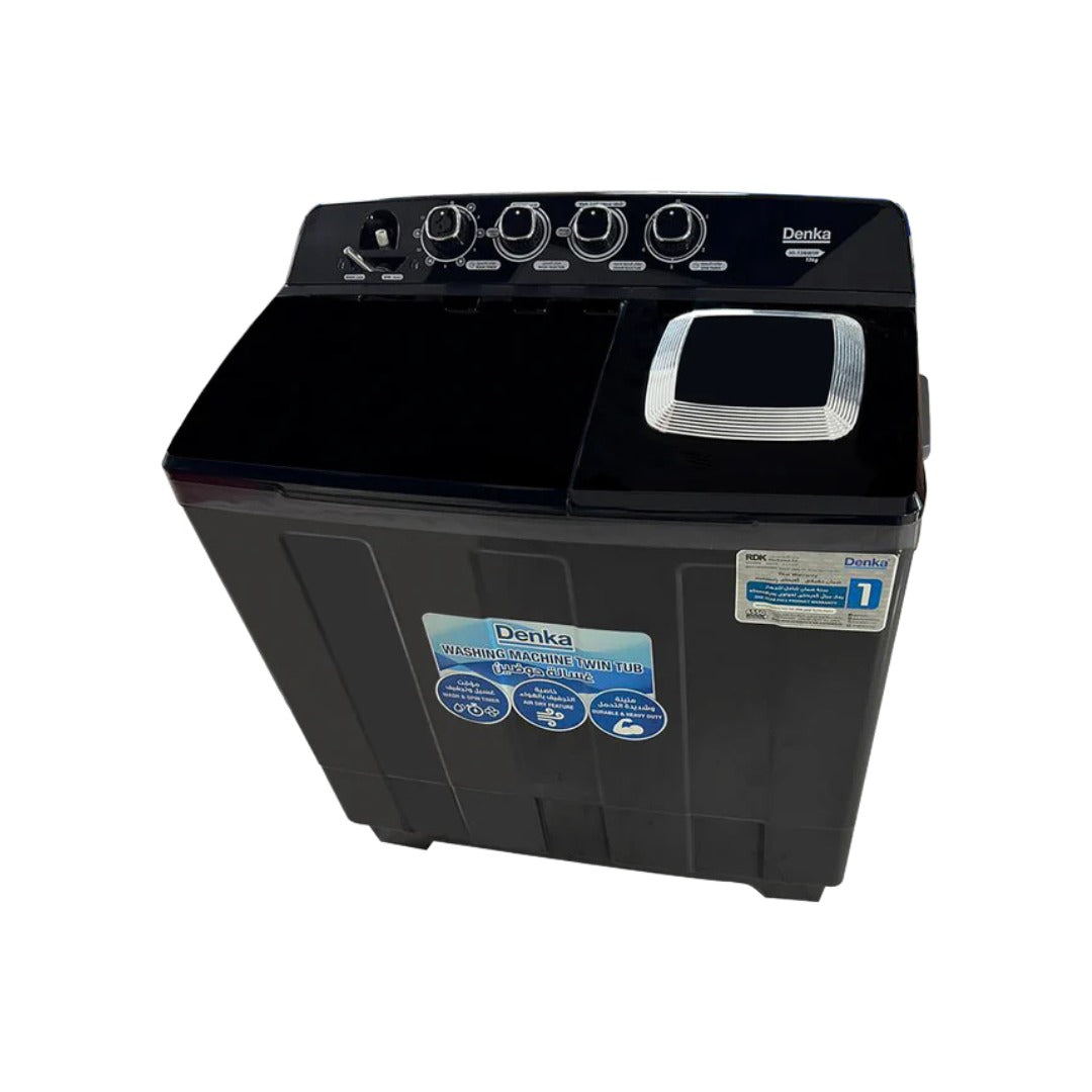 Denka Twin Tub Washer HI-16NWIB – 16Kg/ (غسالة دنكا حوضين HI-16NWIB – سعة 16 كغم)