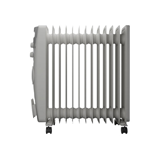Evvoli Oil Heater W – 13 Fins with Fan, 2500W, Adjustable Thermostat / (مدفأة زيتية إيڤولي موديل W – 13 ريشة مع مروحة، 2500 واط)