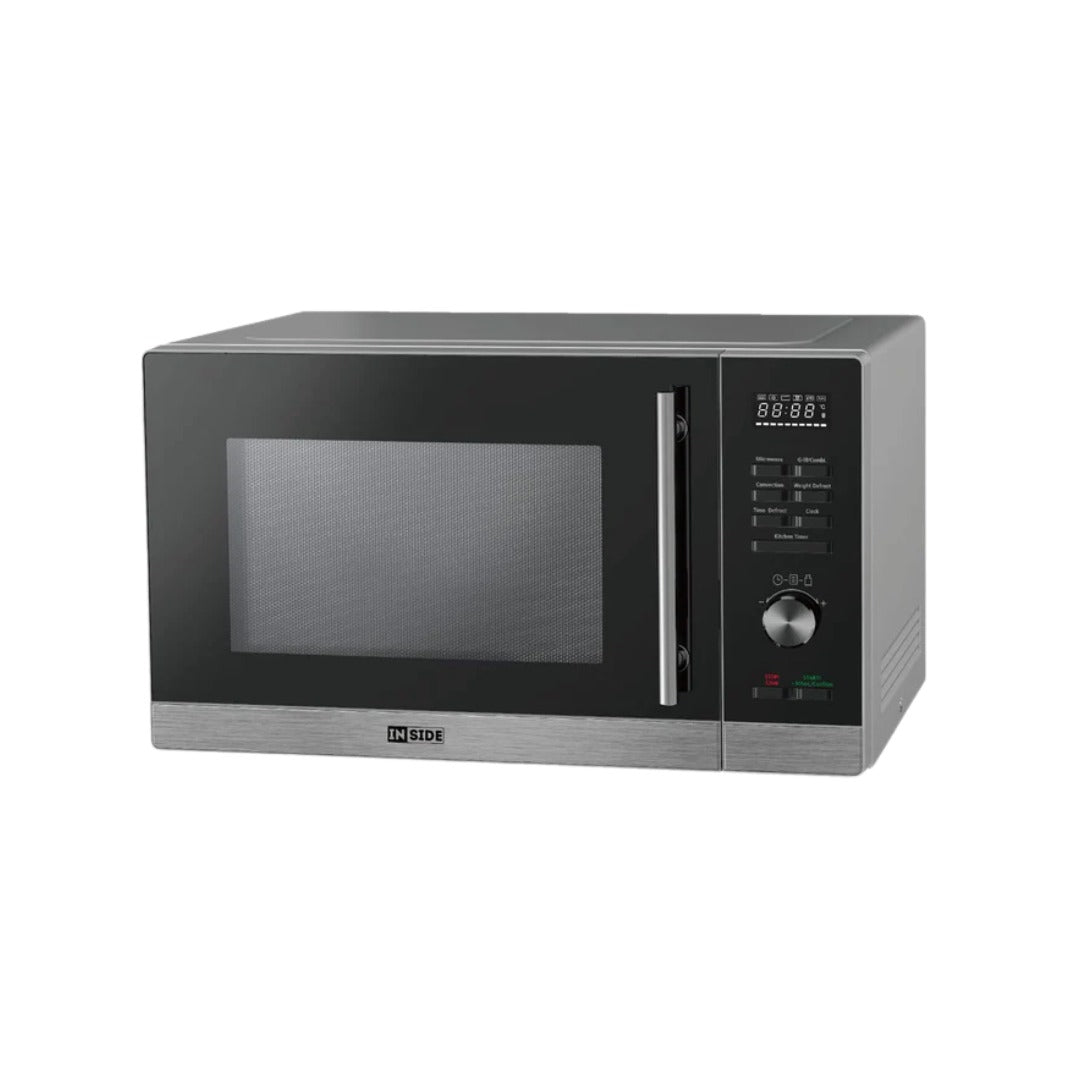 INSIDE MW34003 Microwave Oven, 34L – Digital Control, 8 Auto Menus, Child Lock / مايكروويف انسايد 34 لتر – تحكم رقمي، 8 قوائم تلقائية، قفل أمان للأطفال