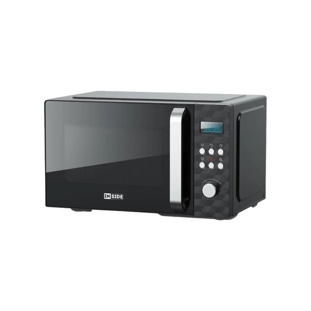 INSIDE MW25002 Microwave Oven, 25L – Digital Control, 5 Power Levels, Child Lock /مايكروويف انسايد 25 لتر – تحكم رقمي، 5 مستويات طاقة، قفل أمان للأطفال