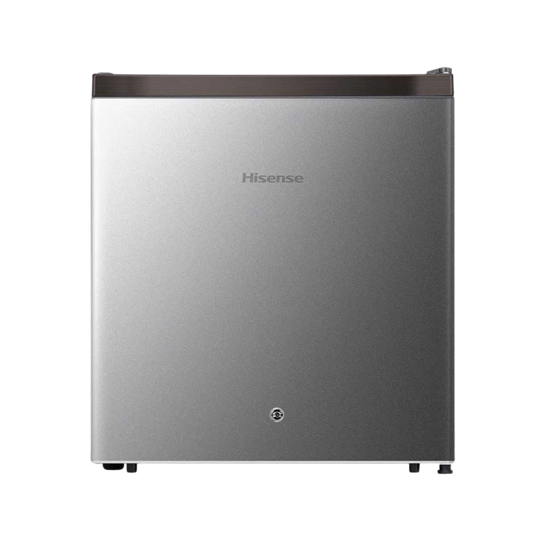 Hisense RR60DAGS – ثلاجة صغيرة بسعة 42 لتر، باب واحد، فضي
