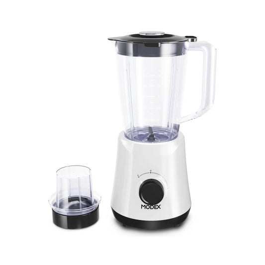 Modex BL400 Blender – 500W, 1.5L Bowl, Quad Blades / (خلاط مودكس BL400 – قدرة 500 واط، وعاء 1.5 لتر، شفرات رباعية)