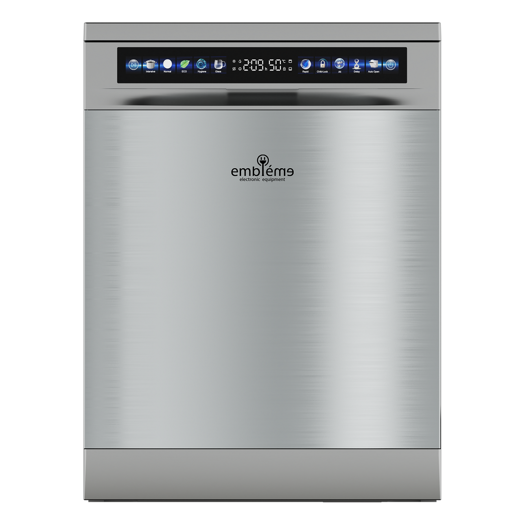 غسالة صحون من امبليوم EM MFDW25 Freestanding Dishwasher Embleme