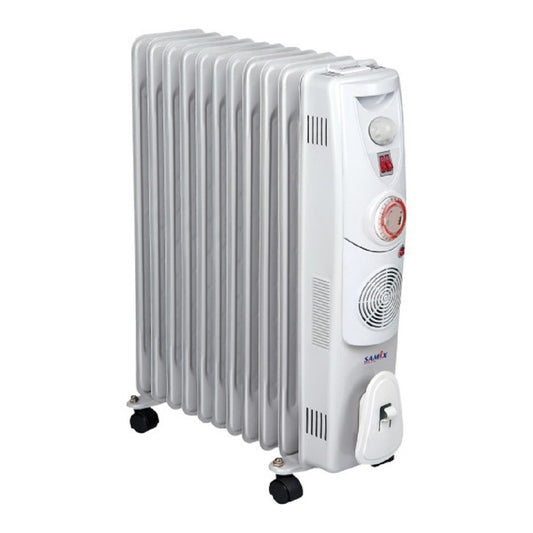 سامكس صوبة زيتية 11 اصباع مع مروحة 11-Fin Oil-Filled Radiator Heater with Fan