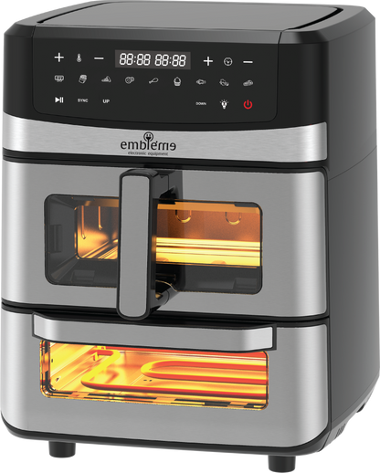 قلاية هوائية مع فرن – 3 في 1 – سعة 7.2 EM AFPOV25 لتر | Embleme 3-in-1 Air Fryer with Oven – 7.2L Capacity – EM-AFPOV25