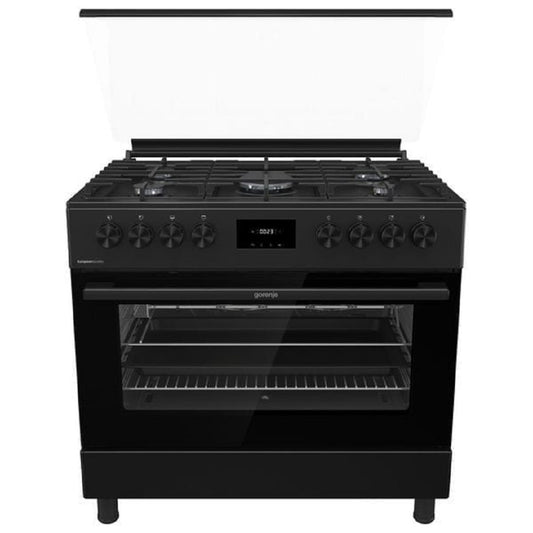 طباخة غاز غورينجي  ، لون أسود، مزودة بـ 5 شعلات. Gorenje GGI9C21B - 5 Burners - Gas Cooker - Black