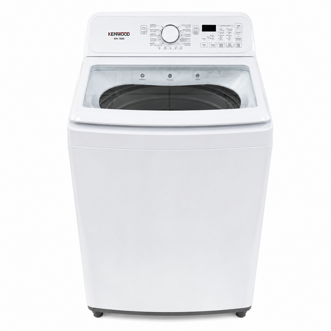 غسالة كينوود 18 كغم Kenwood 18kg Top Load Washing Machine