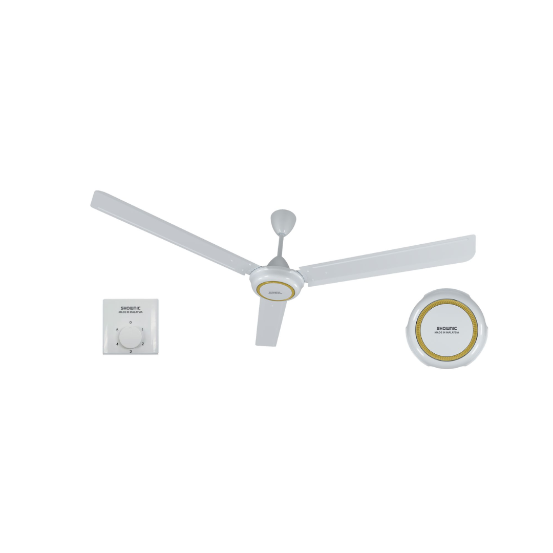 Shownic CFM-56KK40G Ceiling Fan 56 Inch مروحية سقفية شونك ماليزية قياس 56 إنج – لون أسود/رمادي