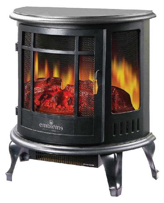 مدفأة كهربائية بتصميم موقد مع تأثير لهب واقعي Electric Fireplace Heater with Realistic Flame Effect – Model EM FPMV3