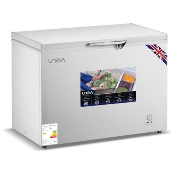 مجمدة يونيفا - أفقية - 371 لتر - 16 قدم - UN-CF371W - أبيض Univa Chest Freezer - Horizontal - 371 Liters - 16 Cubic Feet - UN-CF371W - White