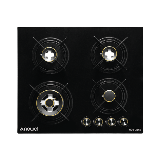 HOB-2662-02 Gas Table Cooker | طباخ منضدي غاز 4 عيون – أسود