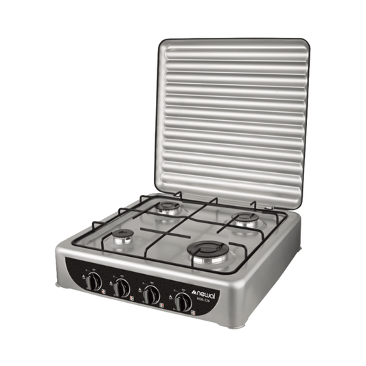 HOB-226-05 Gas Table Cooker | طباخ منضدي غاز 4 عيون – فضي