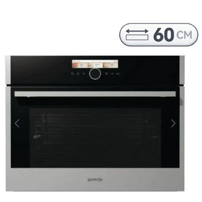 ميكروويف جورنجي المدمج مع فرن – سعة 50 لتر – 1000 واط – ستانلس ستيل Gorenje BCM598S18X Microwave - 50 Liters - 1000W - Stainless Steel