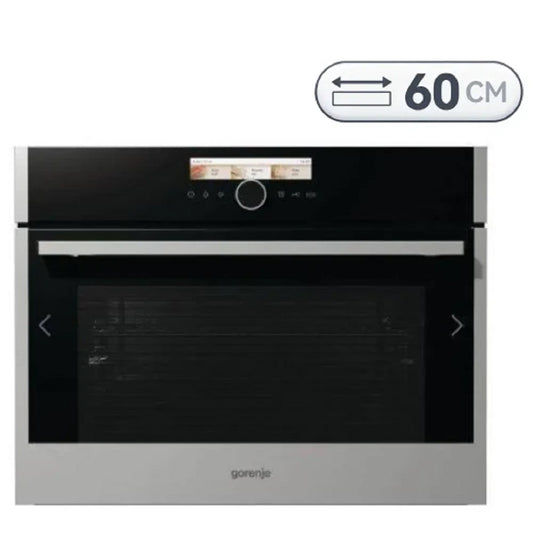 ميكروويف جورنجي المدمج مع فرن – سعة 50 لتر – 1000 واط – ستانلس ستيل Gorenje BCM598S18X Microwave - 50 Liters - 1000W - Stainless Steel
