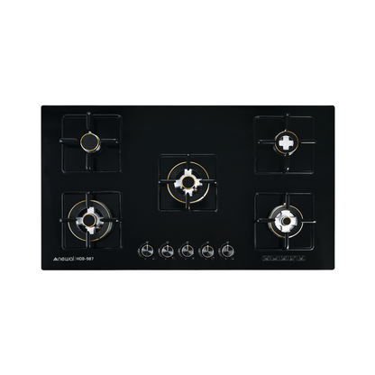 HOB-987-02 Gas Table Cooker | طباخ منضدي غاز 5 عيون