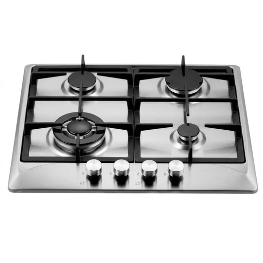 طباخ امبليوم بلت إن غاز 4 مشاعل ستيل – Embleum Built-In Gas Cooker, 4 Burners, Stainless Steel – EM GSW03