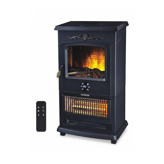 مدفأة كهربائية كينوود 5400 منظر فحم Kenwood 5,400W Electric Fireplace Heater – Realistic Coal Effect