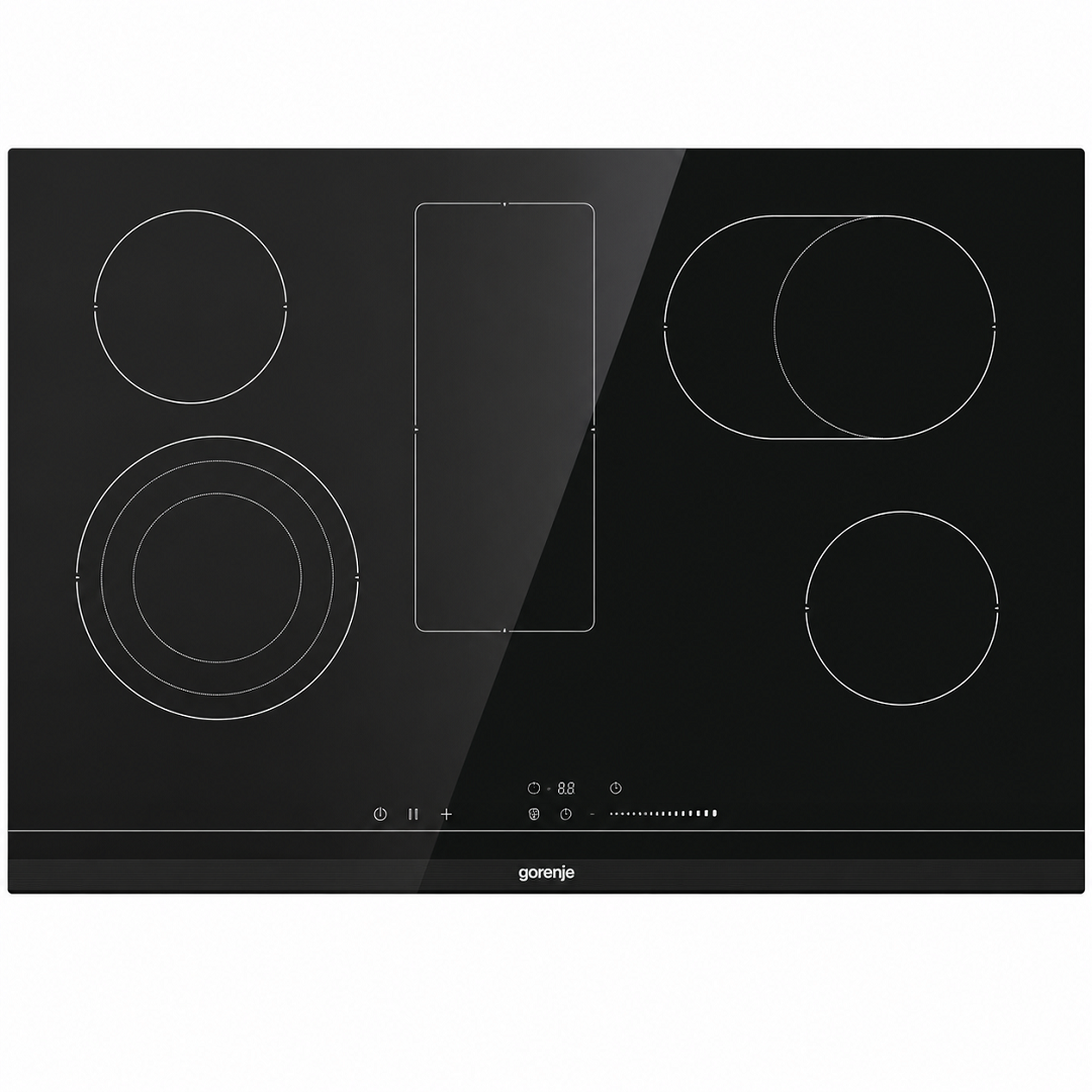 موقد جورينجي الزجاجي السيراميكي المدمج ECS959BCSC – 90 سم – 5 مناطق طهي – أسود Gorenje ECS959BCSC Built-in Glass-Ceramic Hob – 90cm – 5 Zones – Black