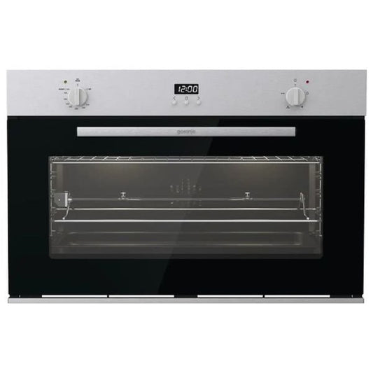فرن غاز جورينجي مدمج – سعة 88 لتر – مقاس 90 سم – فضي – موديل BOG9832E01X Gorenje BOG9832E01X - Built-in Gas Oven - 88L - 90cm - Silver