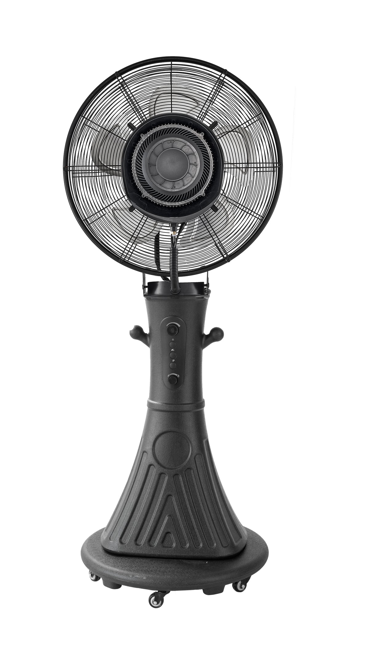 مروحة امبليوم مع نظام رذاذ ماء 170 واط – تبريد قوي مع ريموت كنترول Ampliom fan with a water misting system, 170 watts – powerful cooling with remote control