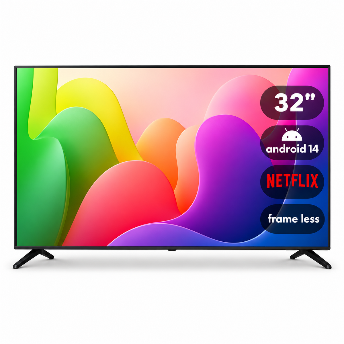 شاشة 32 ضد الكسر سمارت يونيفا 32-inch shatter-resistant Smart Uneva TV