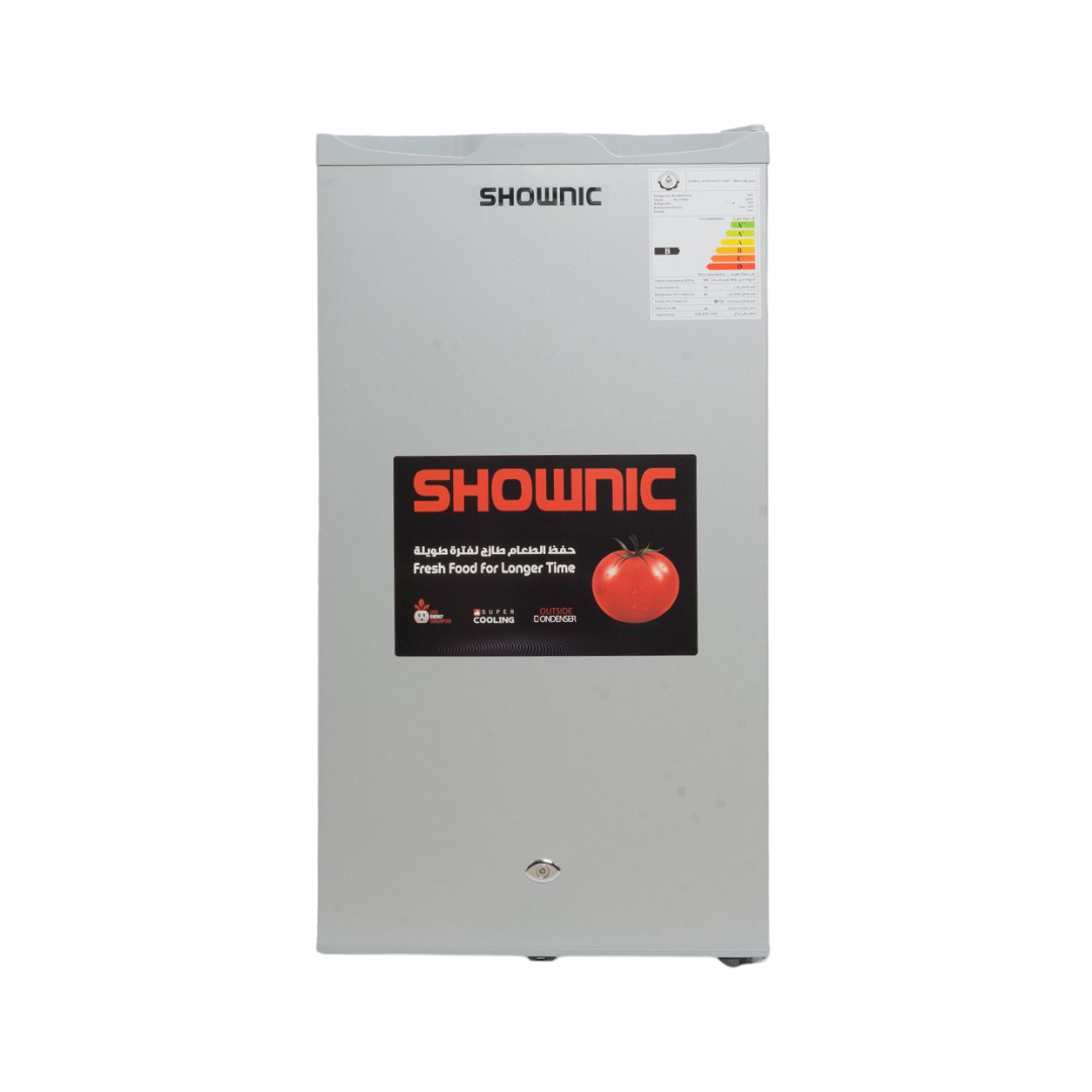 Shownic RL-125ZS 125L Refrigerator – Direct Cooling (Silver) | ثلاجة شونك 125 لتر تبريد مباشر – لون فضي