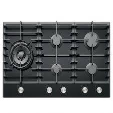 طباخ امبليوم بلت إن غاز 5 مشاعل زجاج أسود – Embleme Built-In Gas Cooktop, 5 Burners, Black Glass – EM 5EGS05