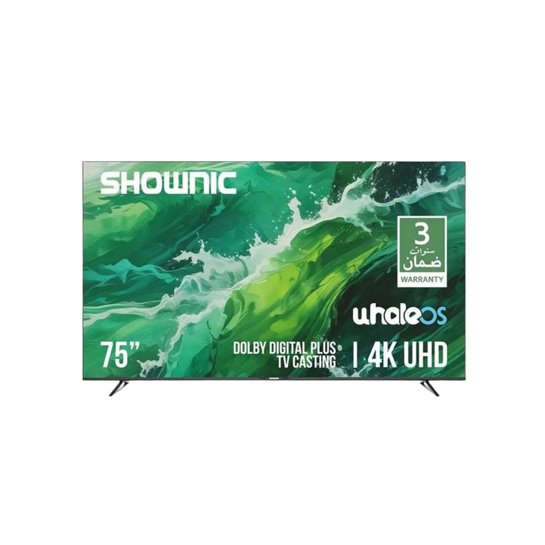 Shownic TL-DWU75A 75” LED Smart TV 4K UHD – 60Hz | شاشة شونك الذكي LED قياس 75 إنج 4K