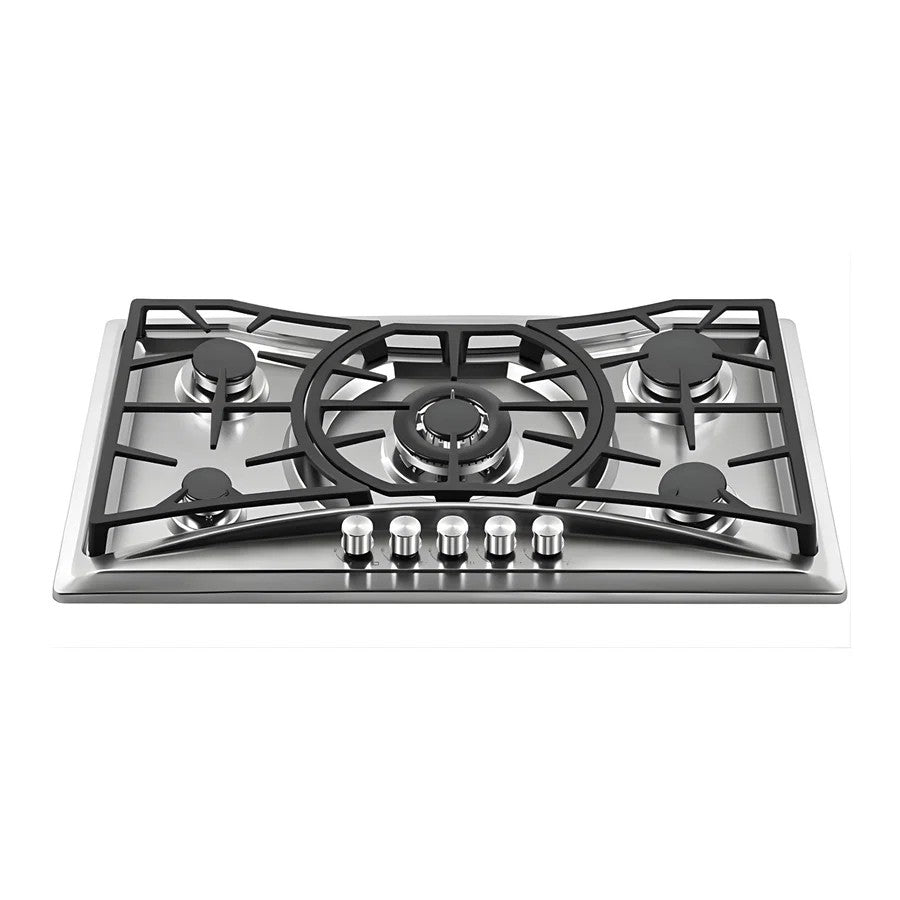 طباخ امبليوم بلت إن غاز 5 مشاعل ستيل – Embleme Built-in Gas Hob, 5 Burners, Stainless Steel – EM GSS5E