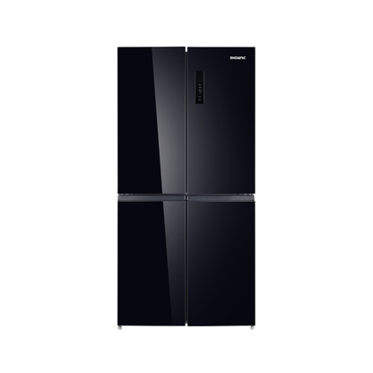Shownic RM-NF570MBG 4-Door Refrigerator – No Frost Air Cooling (Black) | ثلاجة شونك 4 أبواب تبريد هوائي نوفروست – لون أسود
