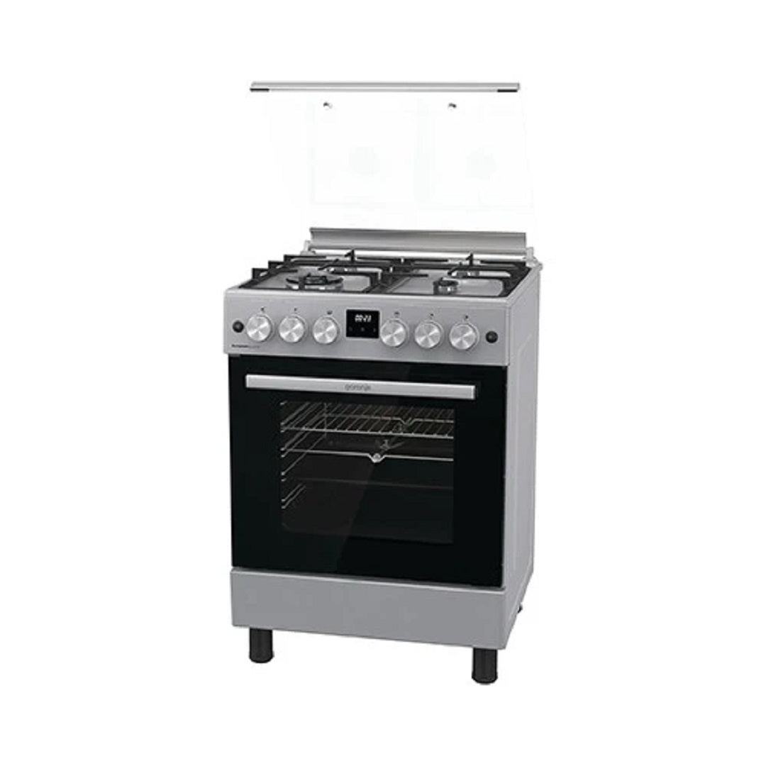 طباخ غاز جورينجي - قياس 60 سم  - ستانلس ستيل Gorenje Gas Cooker – 60 cm – Stainless Steel