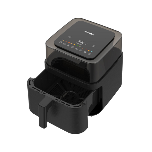 Shownic AF-D75LW3 7.2L Transparent Double Major with Air Fryer | جهاز شونك دبل مجر 7.2 لتر شفاف من كل الجوانب مع قلاية هوائية