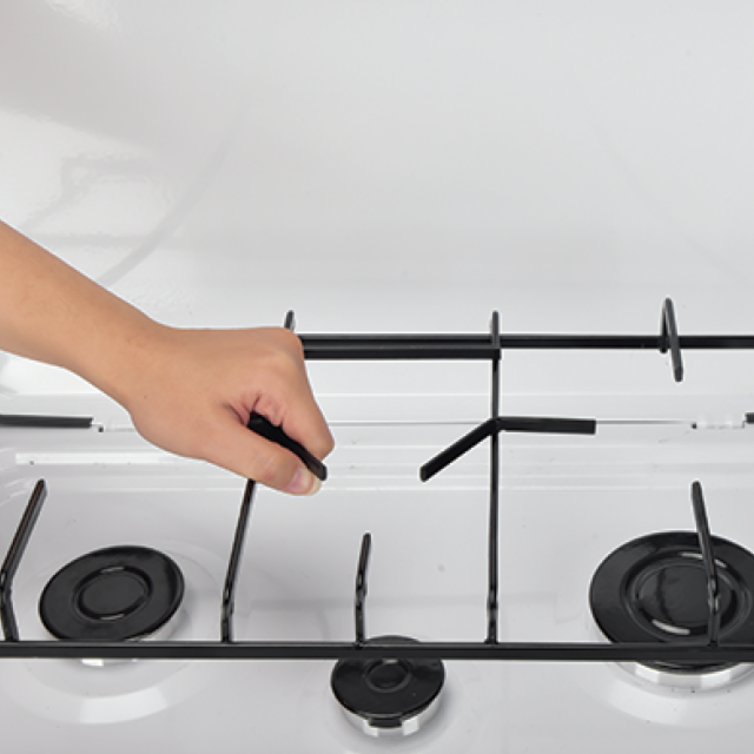 HOB-203-01 Gas Table Cooker | طباخ منضدي غاز 3 عيون – أبيض