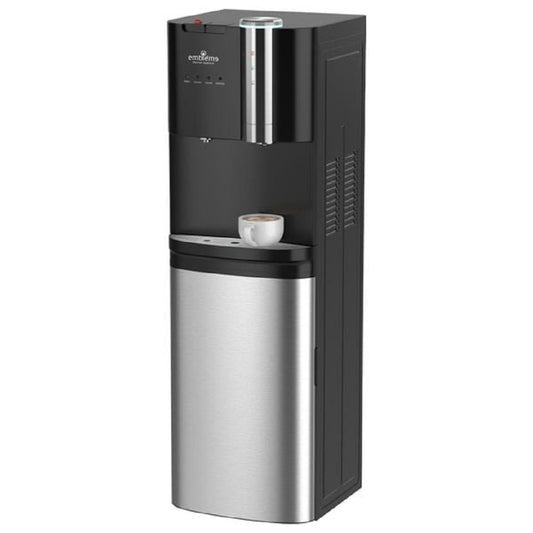 براد مياه مع صانعة قهوة امبليوم - EM-WDCM28 - اسود  Embleme Water Dispenser with Coffee Maker – EM-WDCM28 – Black
