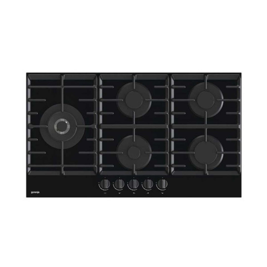 طباخ داخلي جورنجي غازي - 5 مشاعل - اسود Built-in Gas Cooker – Gorenje – 5 Burners – Black