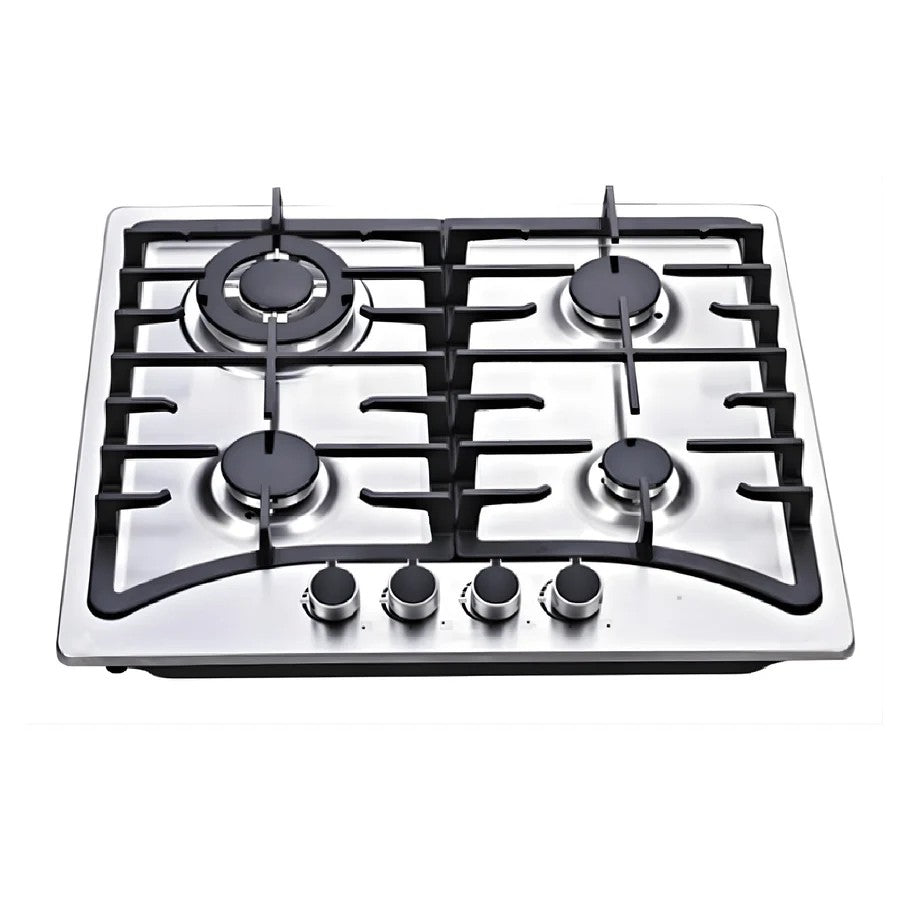 طباخ امبليوم بلت إن غاز 4 مشاعل ستيل حجم 60 – Embleme Built-In Gas Cooktop, 4 Burners, Stainless Steel, 60 cm – EM 4EWC