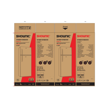 Shownic RL-488ZW 18ft Refrigerator – Direct Cooling | ثلاجة شونك 18 قدم تبريد مباشر – لون أبيض