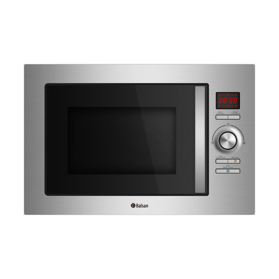 مايكروويف امبليوم بلت إن مدمج 25 لتر مع شواية ستيل –Embleme Built-In Microwave, 25 Liters, with Grill, Stainless Steel – EM MOSSC
